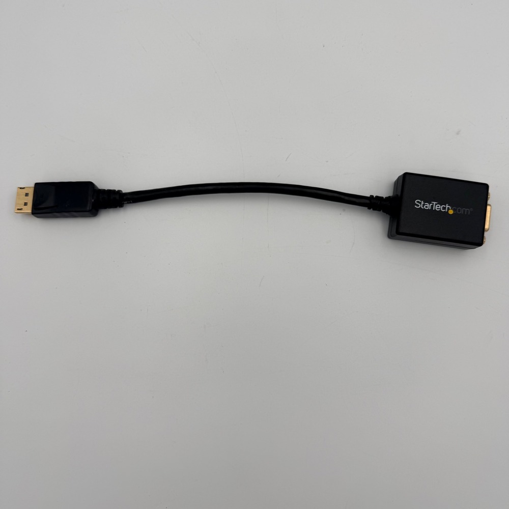 StarTech DisplayPort to VGA Video Adapter Converter DP2VGA2 Rev 2 Black Gold